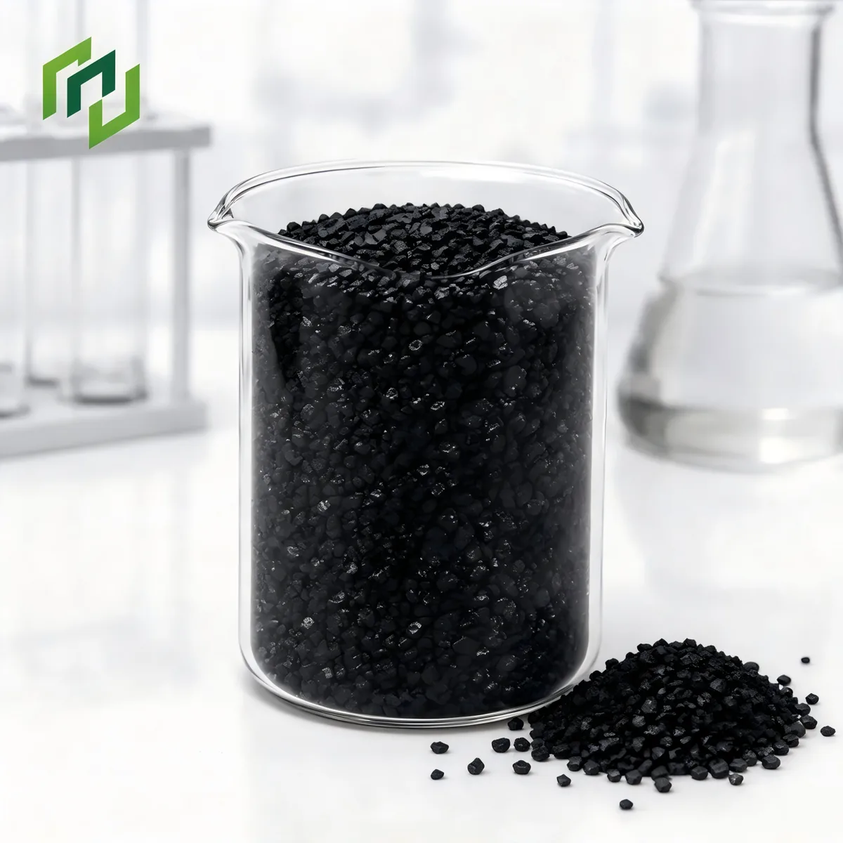 Granular activated carbon sample